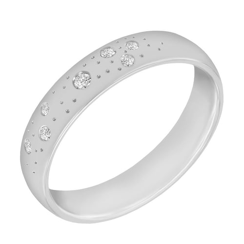 Platinové svadobné obrúčky s diamantmi Berdy