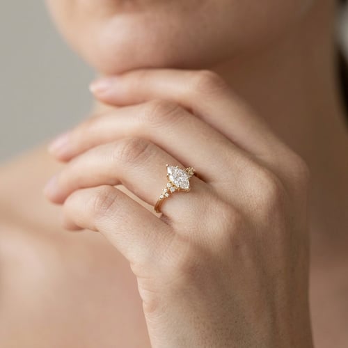 Zásnubný prsteň s lab-grown diamantmi Joanna