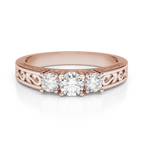 Vintage zásnubný prsteň s lab-grown diamantmi Loylah