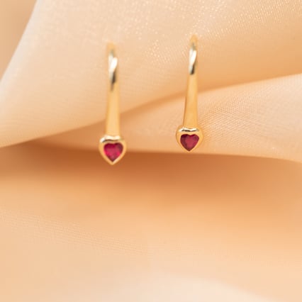 Rubínová kolekcia šperkov Roshni