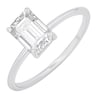 Zásnubný prsteň s výberom písmen a emerald lab-grown diamantom Olson