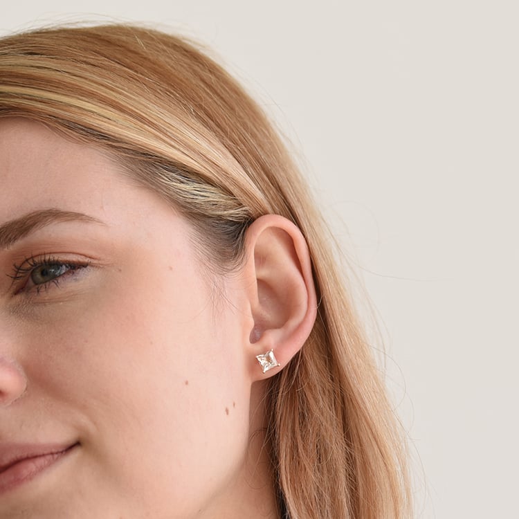 Náušnice z ružového zlata 63830