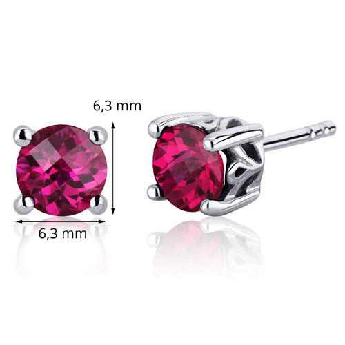 Náušnice s rubínmi Cache 6984