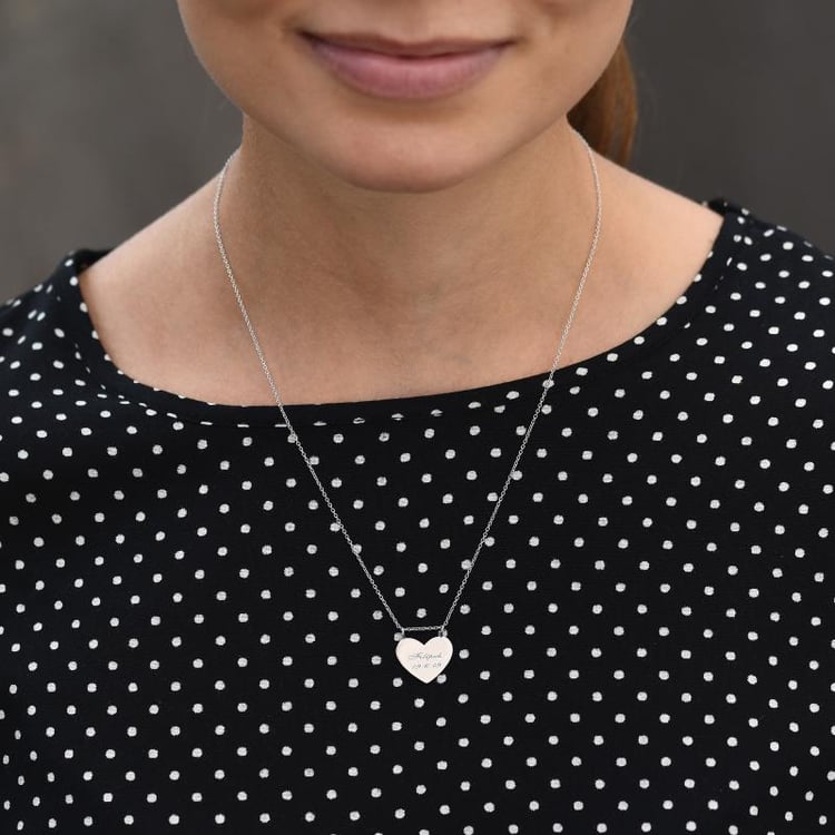 Náhrdelník srdce s gravírom 46800