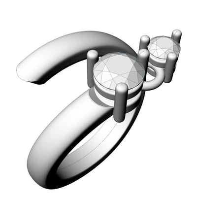 Prvý návrh zásnubného prsteňa