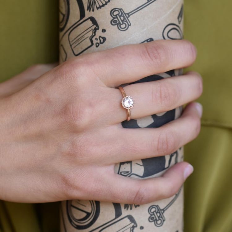 Morganitový prsteň 16382