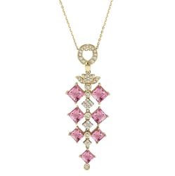 Prívesok plný turmalínov a diamantov Tiara