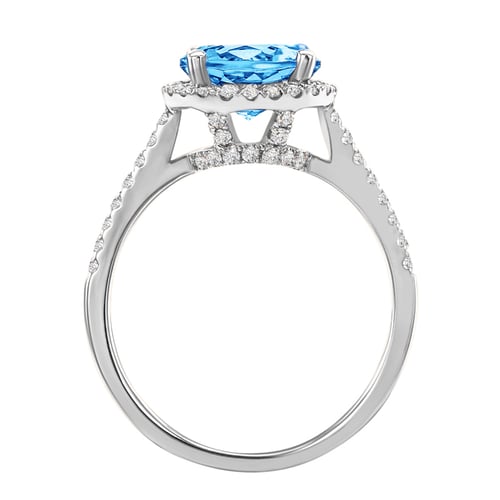 Zlatý prsteň s 2.75ct topásom a diamantmi Dulia