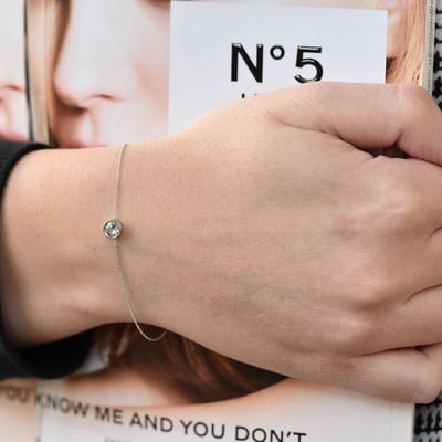 Náramok s akvamarínom