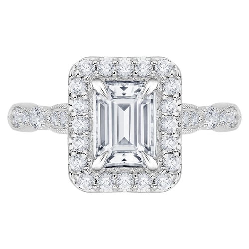 Zásnubný prsteň s emerald diamantom Beulah