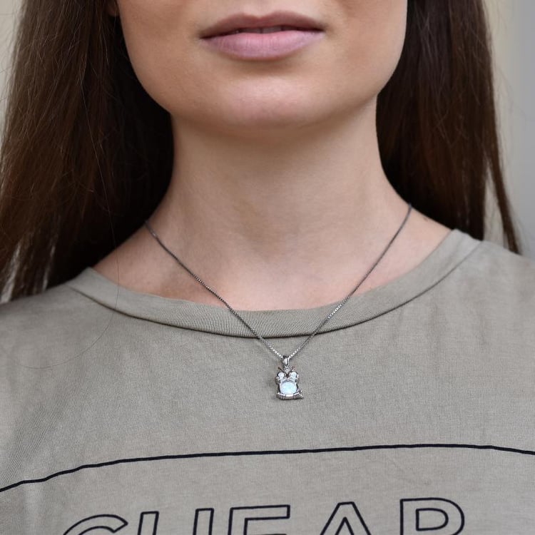 Strieborný prívesok v tvare sovy 30731