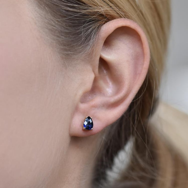 Zafírové náušnice 25174