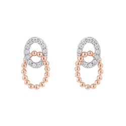 Prepletané náušnice s diamantmi Marcas