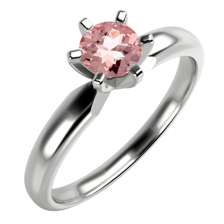 Zlatý prsteň s morganitom 93303