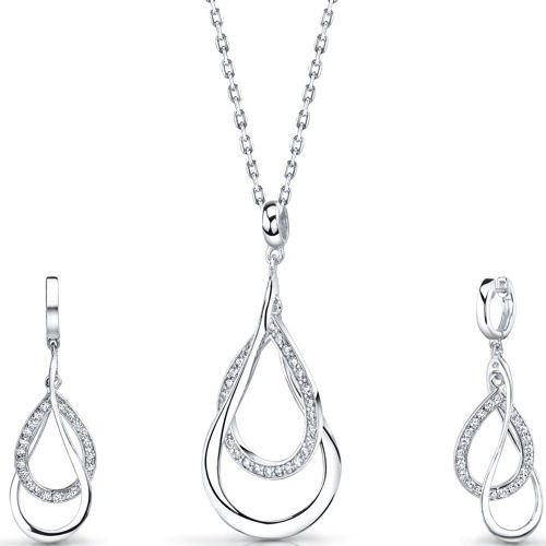 Kolekcia so zirkónmi strieborná