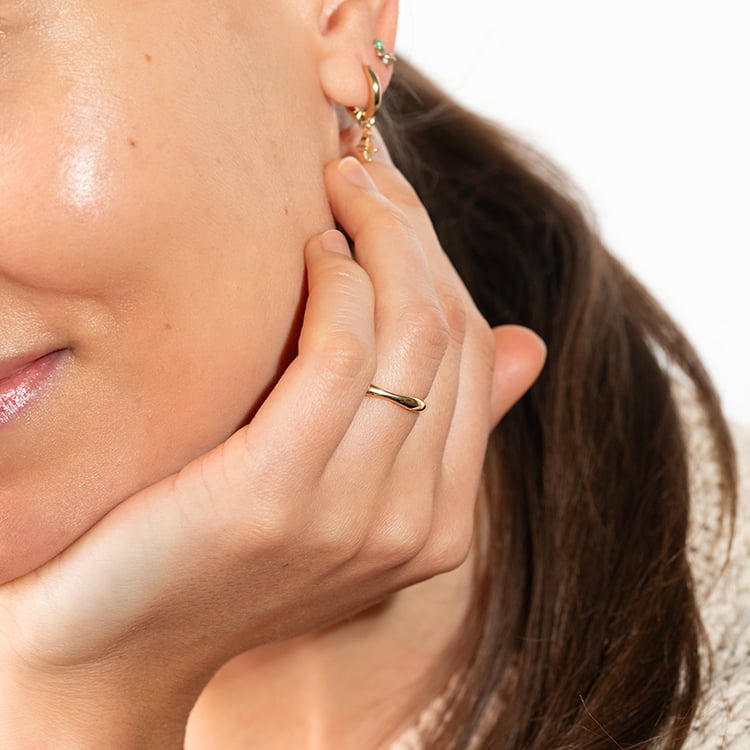 Strieborný vlnitý prsteň Jax 149182