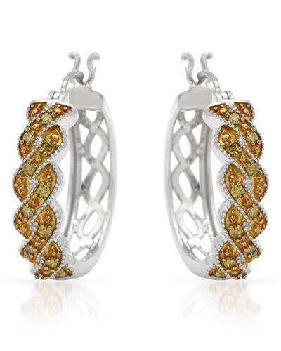 Kruhové diamantové náušnice