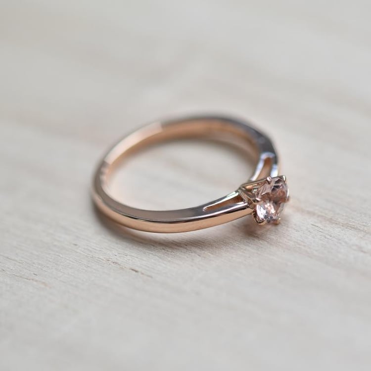 Morganitový zlatý prsteň 33958