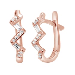 Diamantové kruhové náušnice Vitus