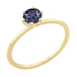 Zásnubný prsteň s lab-grown alexandritom Birdie