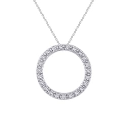 Strieborný karma prívesok s lab-grown diamantmi Adara