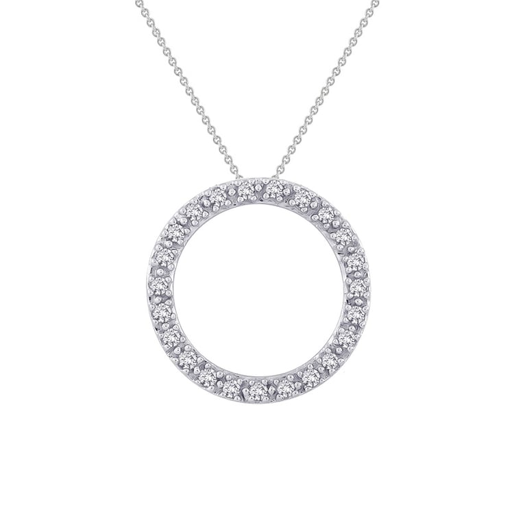 Strieborný karma prívesok s lab-grown diamantmi Adara