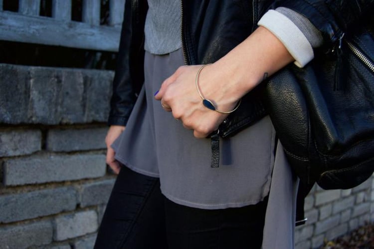 Strieborný pozlátený náramok 8300