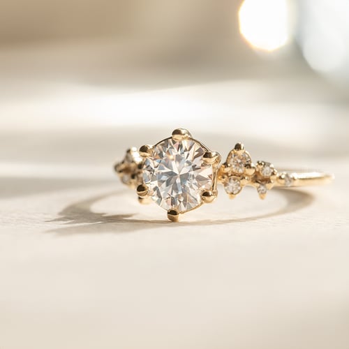Zásnubný prsteň s lab-grown diamantmi Olha