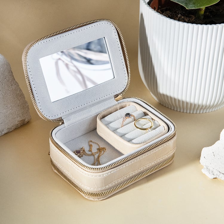 Cestovné puzdro na šperky béžové Venice 113164