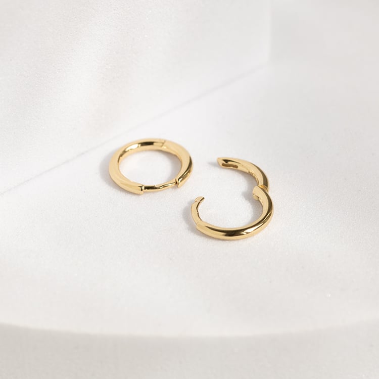 Strieborné kruhové náušnice Hiby 143503