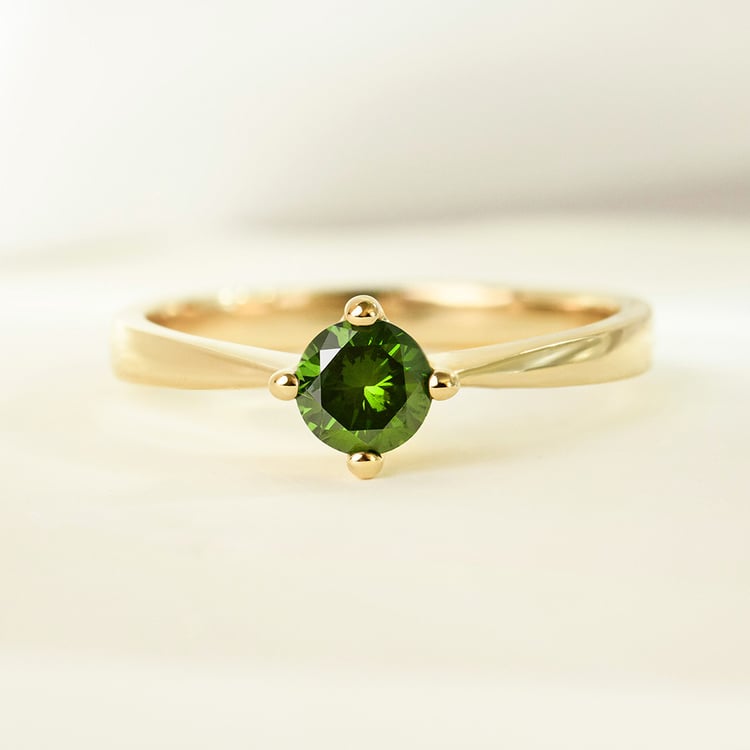 Zásnubný prsteň so zeleným diamantom Maya 161635