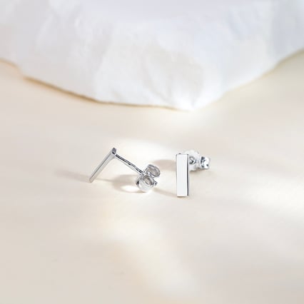 Strieborné minimalistické náušnice Barr