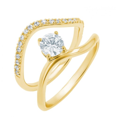 Romantický zásnubný set prsteňov s lab-grown diamantmi Kayla