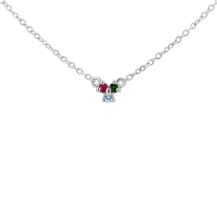 Náhrdelník s tromi drahokamami podľa vášho výberu Amine 131483