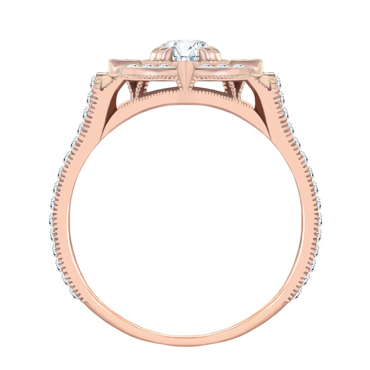 zlatý prsteň vo vintahe štýle 35766