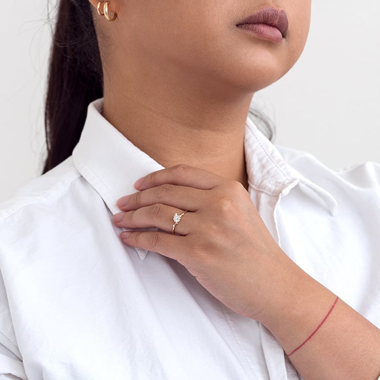 Cluster zásnubný prsteň s diamantmi Rosa 128569