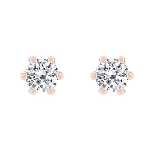 Žiarivé náušnice s 0.20ct diamantmi Ashra