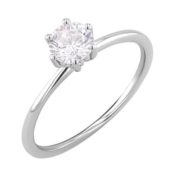 Zdobený zásnubný prsteň s diamantmi Juana