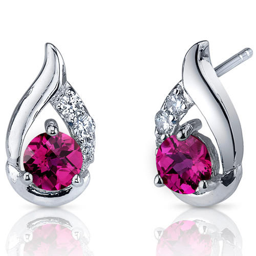 Rubínové náušnice 10780