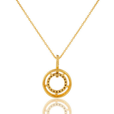 diamantový kruhový náhrdelník 6342