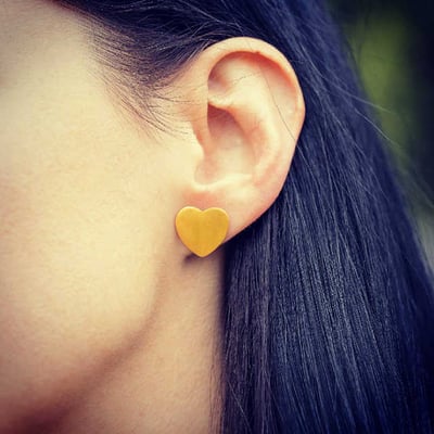 Pozlátené náušnice 