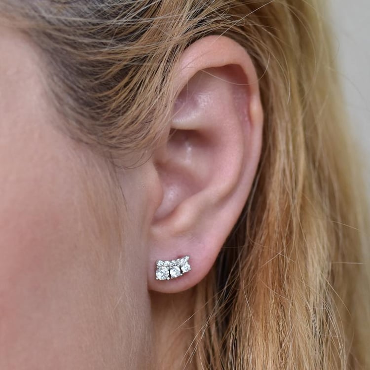 Náušnice zo striebra 24624