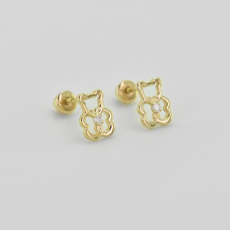 Zlaté detské náušnice 38779