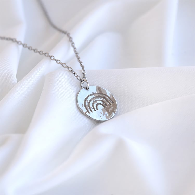 Strieborný prívesok s dúhou Nicole 82066