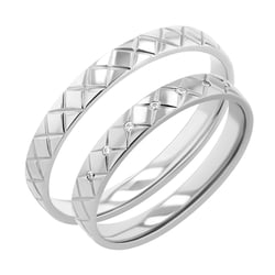 Atypické zlaté svadobné obrúčky s diamantmi Lanize