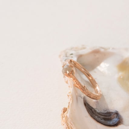 Vetvičkový prsteň so salt and pepper diamantom Masuma