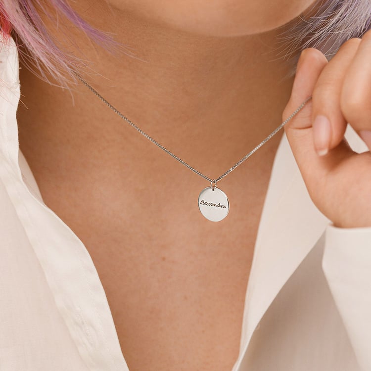 Zlatý prívesok s obojstranným gravírom Leasy 156760