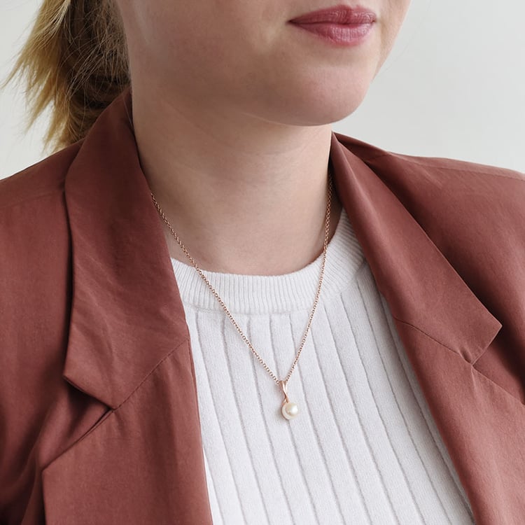 Perlový prívesok z pozláteného striebra 87939