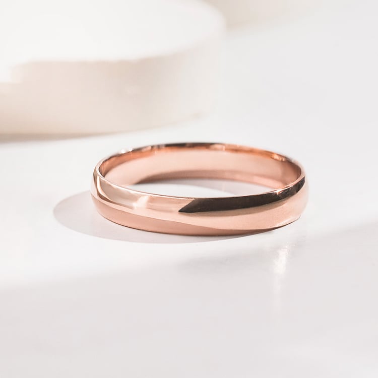 Pologuľaté svadobné prstene zo zlata Amma 157065