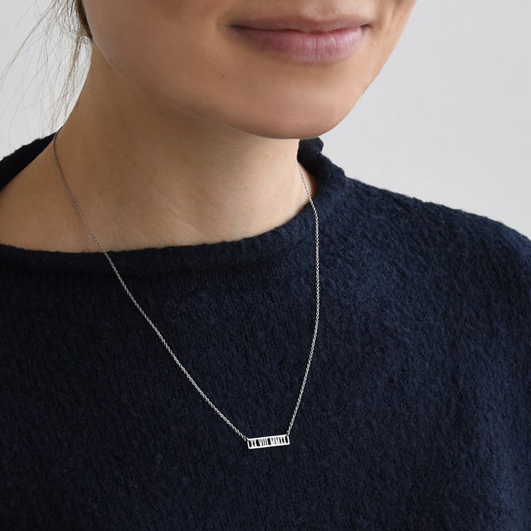 Zlatý náhrdelník s dátumom podľa vášho výberu 78378